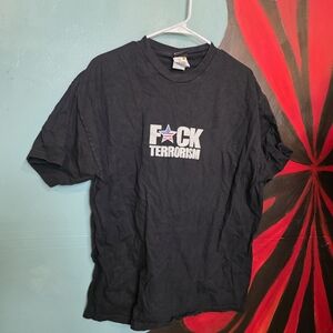 STATE Black Short Sleeve Tee with Patriotic Star Graphic